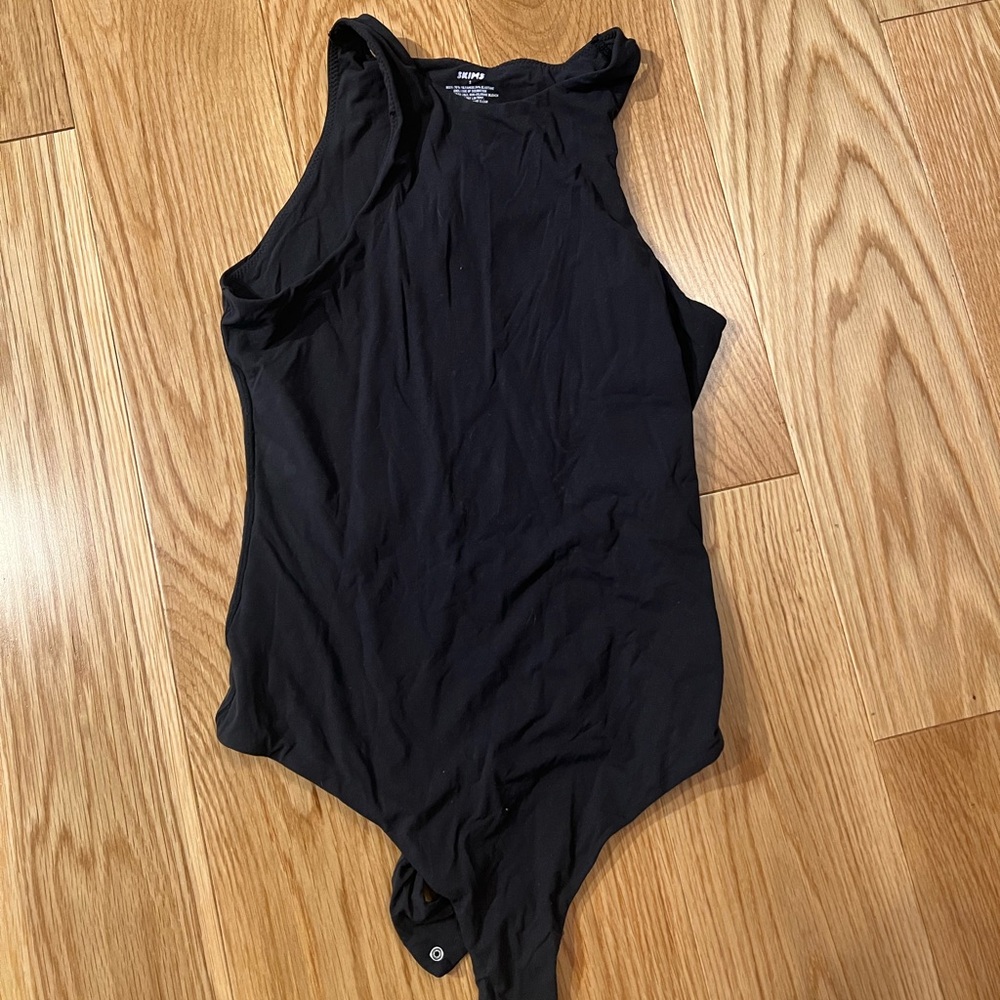 Skims Black Sleeveless Bodysuit